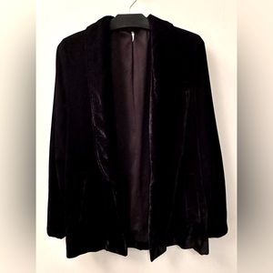 Free People black velvet blazer, size XS.
